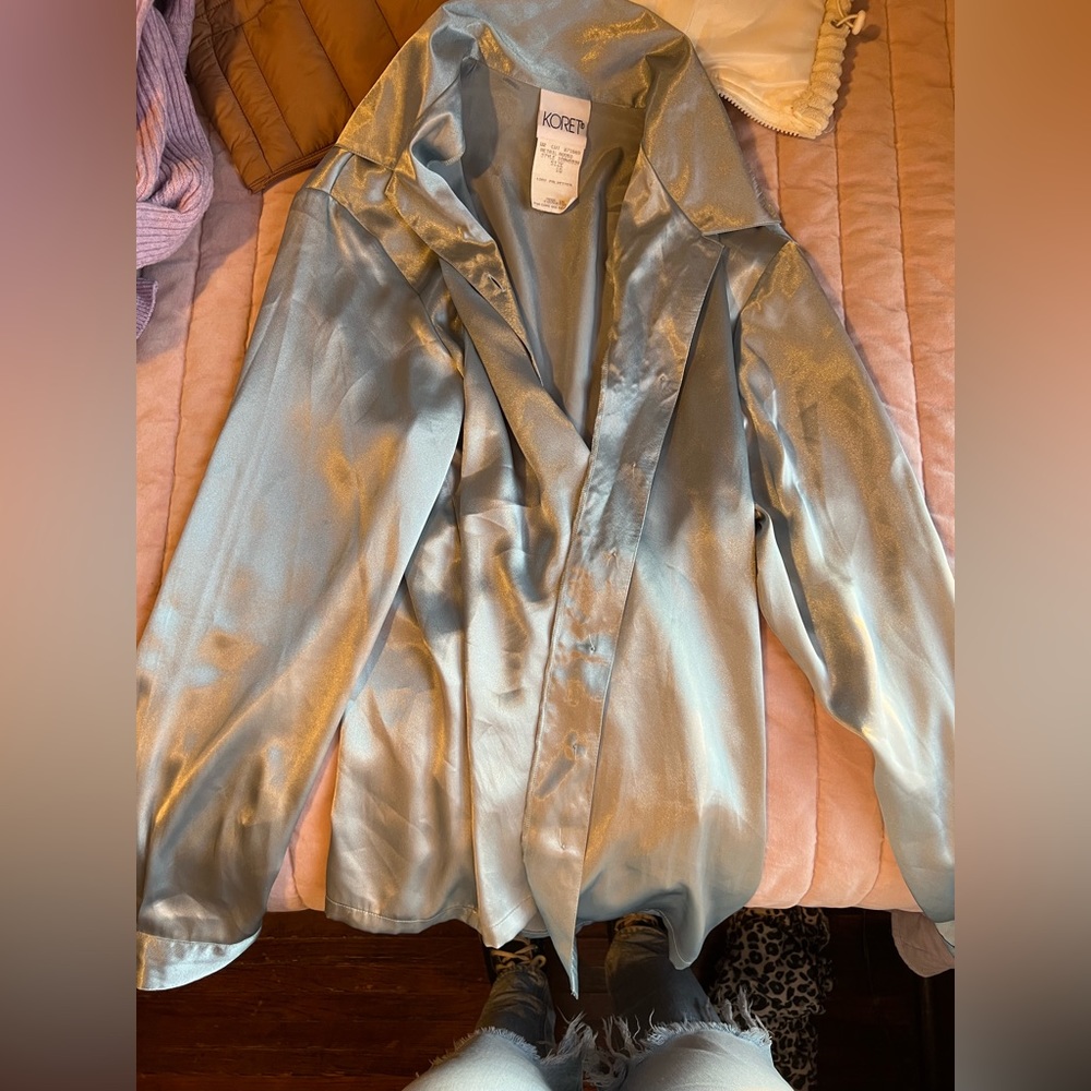 Vintage Satin Button Down